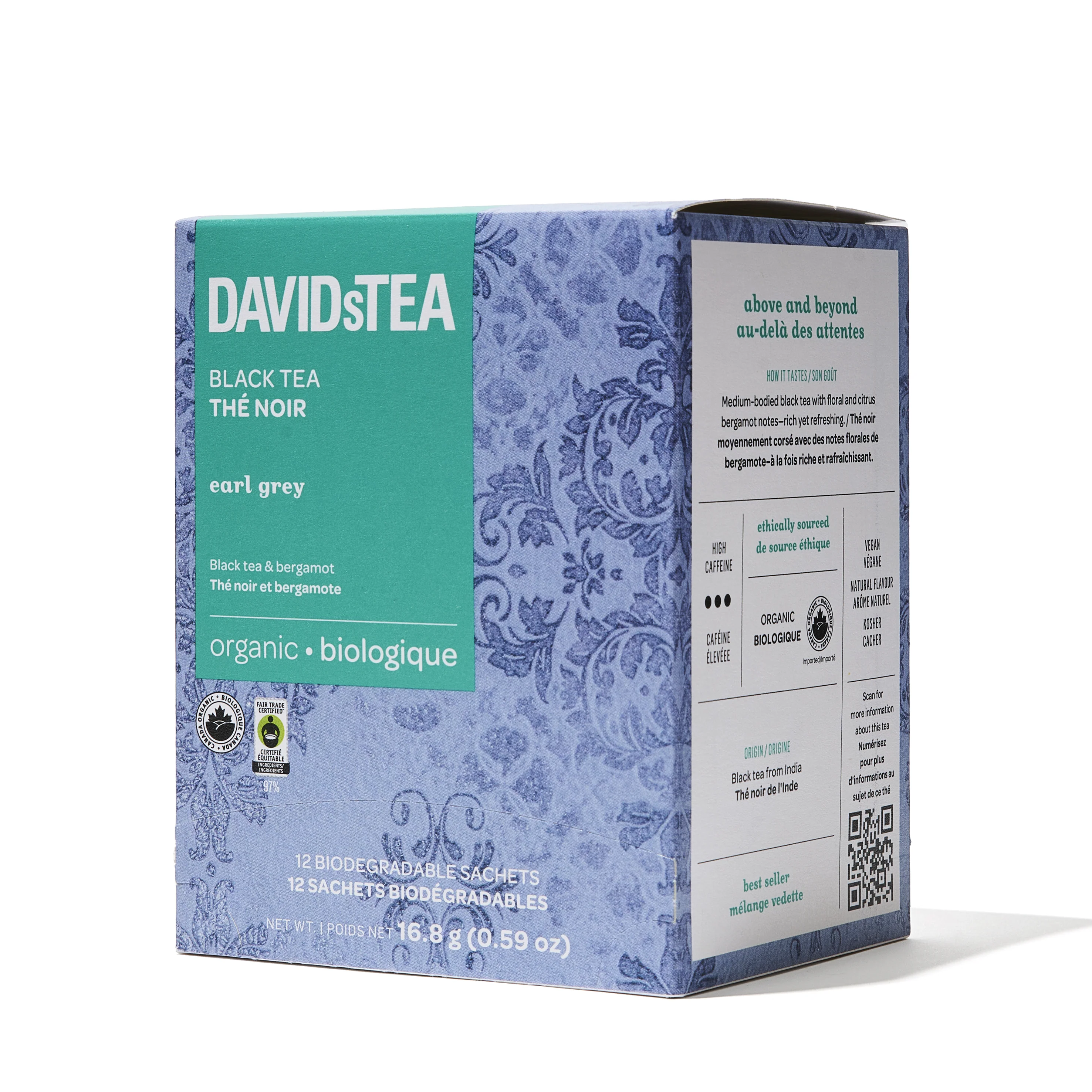 Organic Earl Grey Tea Pack of 12 Sachets - Image 3