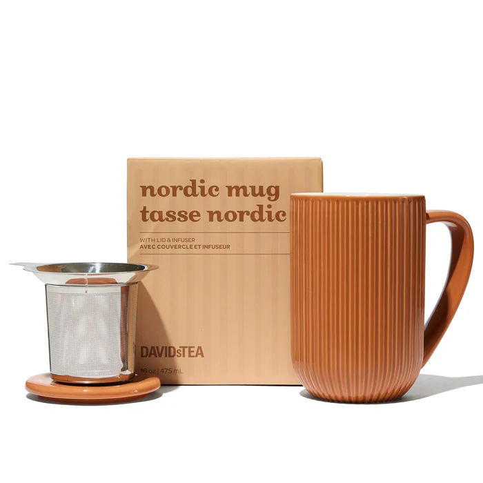 Churro Brown Ribbed Nordic Mug