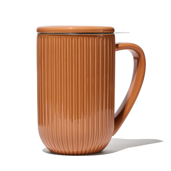 Churro Brown Ribbed Nordic Mug - Image 2