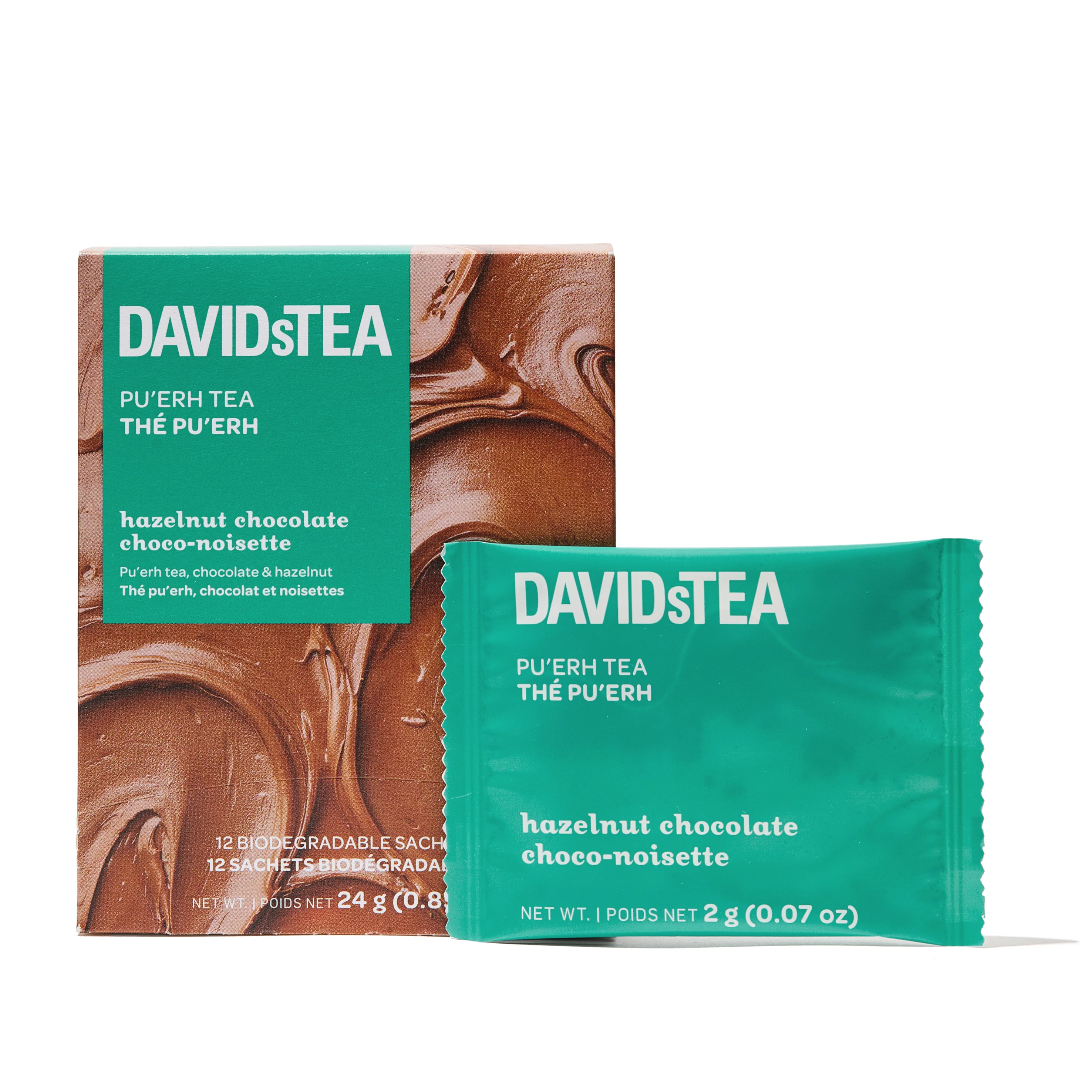 Hazelnut Chocolate Tea Pack of 12 Sachets