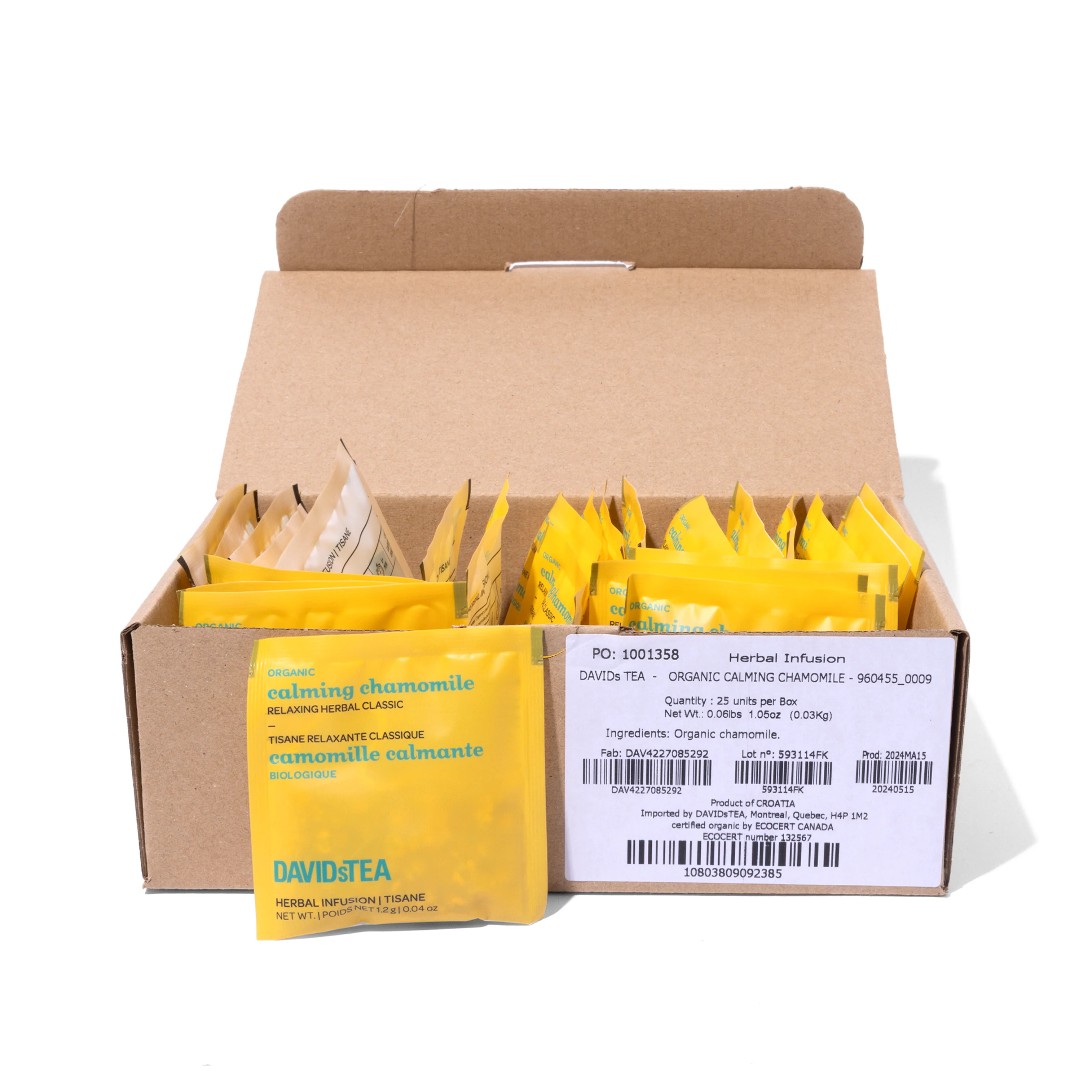 Organic Calming Chamomile Tea Pack of 25 Sachets - Image 3