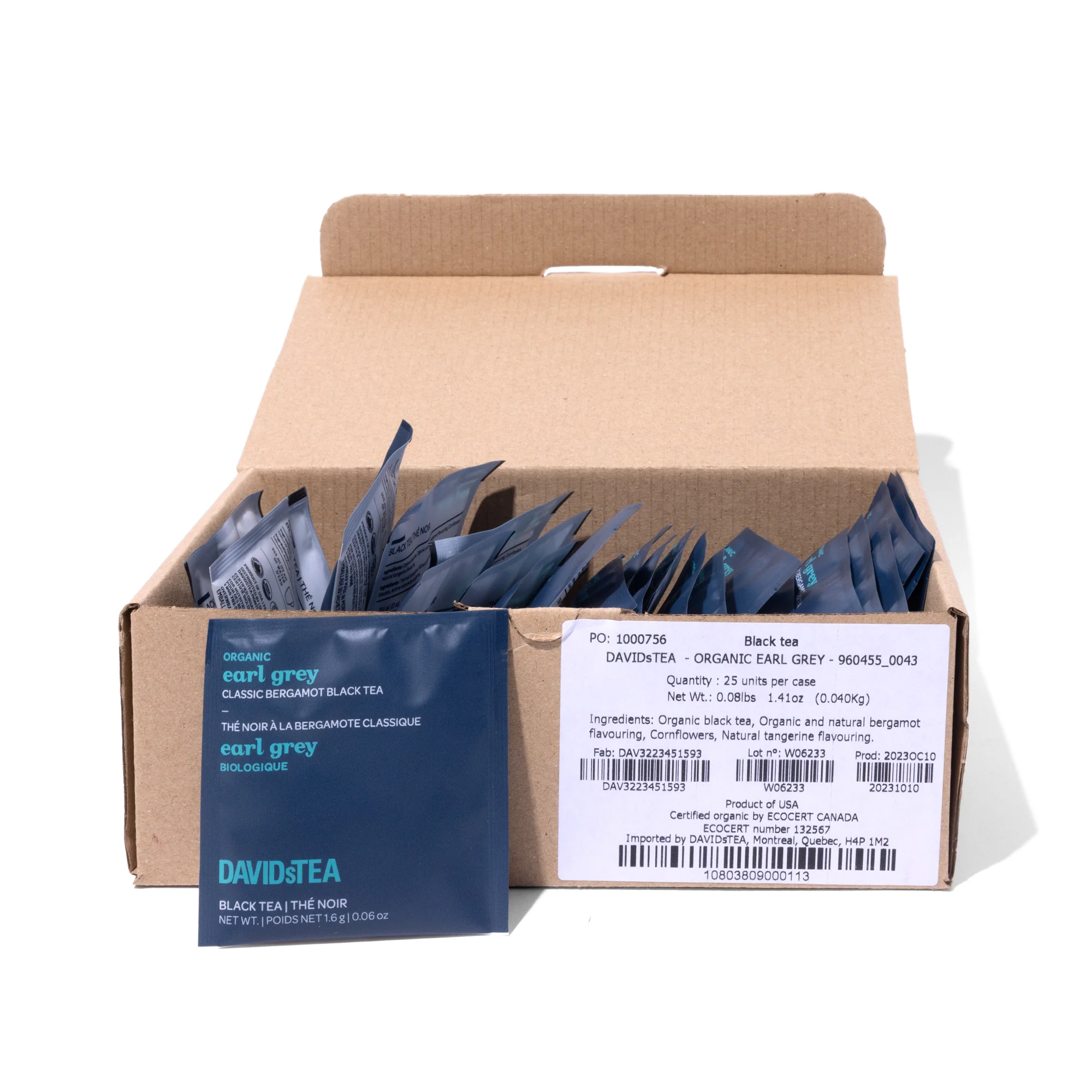 Organic Earl Grey Tea Pack of 25 Sachets - Image 3