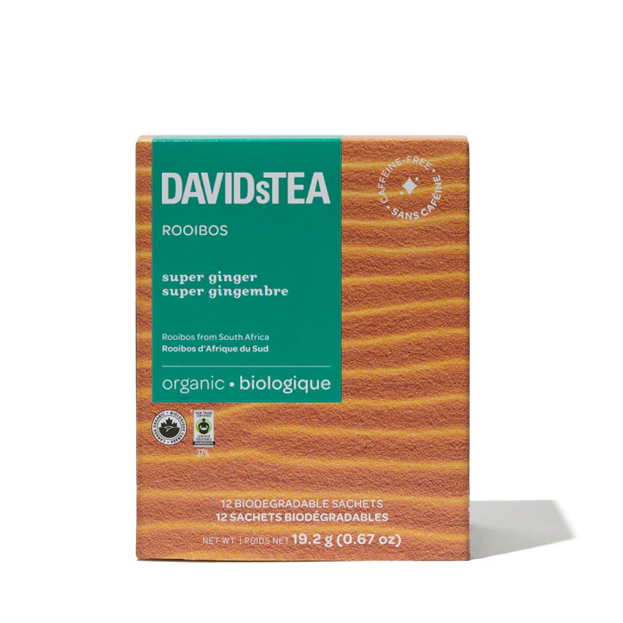 Organic Super Ginger Tea Pack of 12 Sachets