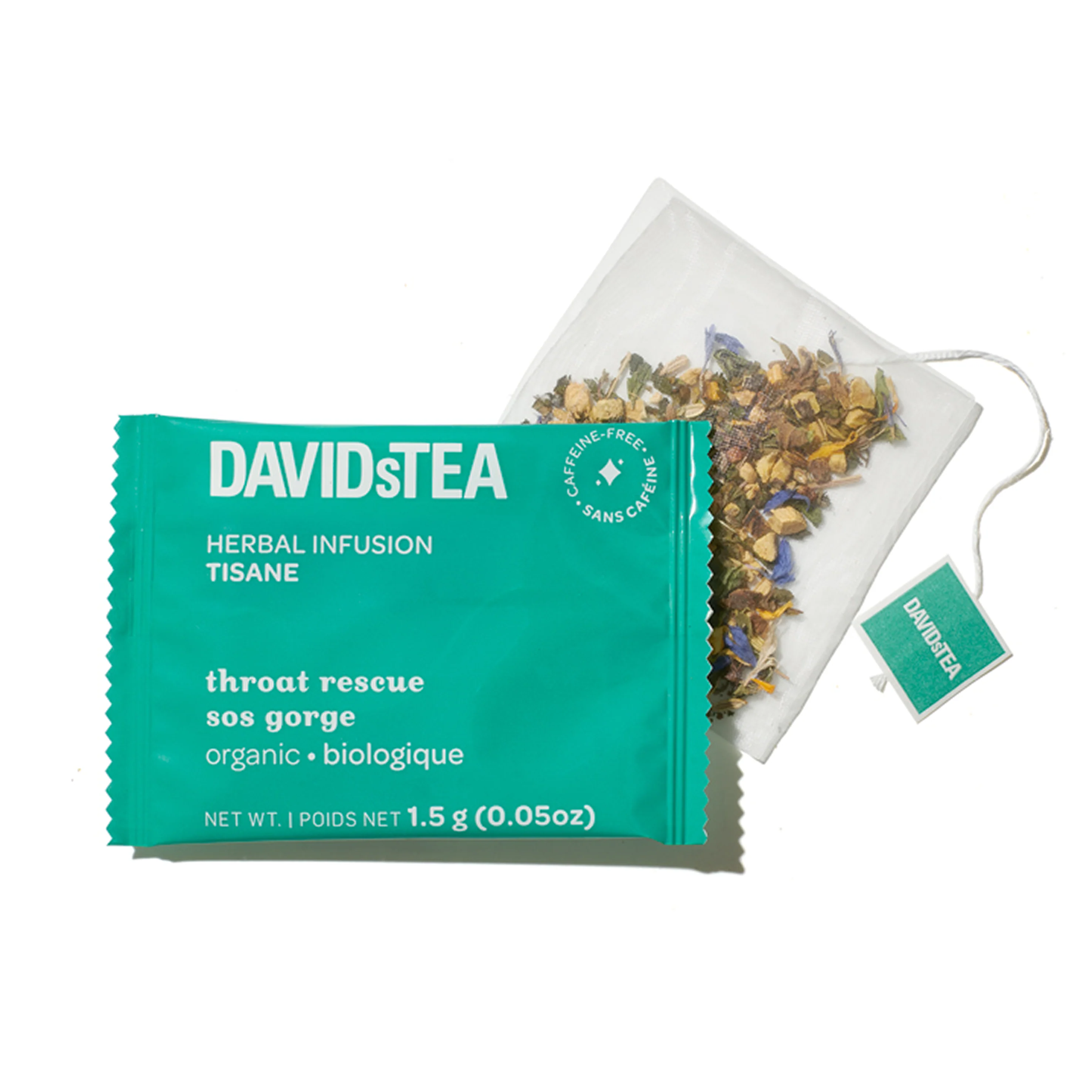 Organic Throat Rescue Tea Pack of 12 Sachets - Image 2
